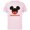 Soft Pink, variant on Disney Mickey Mouse Red Shorts Icon Hermano Familia Spanish- Short Sleeve Cotton T-Shirt for Adults - Customized-Black