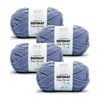 Bernat® Baby Blanket™ #6 Super Bulky Polyester Yarn, Baby Denim 10.5oz/300g, 220 Yards (4 Pack)