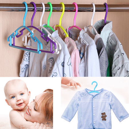 Cintres Pour Enfants 30 Pieces Blanc Cintres Pour Bebe Portants En Plastique Pour Bebe Cintres Antiderapants Walmart Canada