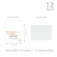 thumbnail image 5 of Koyal Wholesale Wedding Day Gift Cards Set with Envelopes Set of 12, Pink Watercolor, 5 of 5
