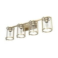 thumbnail image 5 of Hunter - Astwood 4-light Alturas Gold, Medium Size Vanity Light, Dimmable, Caged Style, for Bedrooms, Dining, Living Rooms - 48011, 5 of 8
