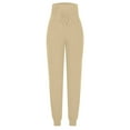 thumbnail image 7 of RQYYD Women's Fleece Lined Joggers High Waisted Water Resistant Thermal Winter Sweatpants Running Hiking Pockets, 7 of 7