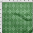 thumbnail image 4 of oneOone Viscose Jersey Green Fabric Argyle Dress Material Fabric Print Fabric By The Yard 60 Inch Wide, 4 of 4
