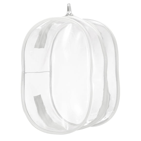 Figure Display Bag, 6 x 3.7 x 8.7" Oval Dolls Display Bag, Milky White
