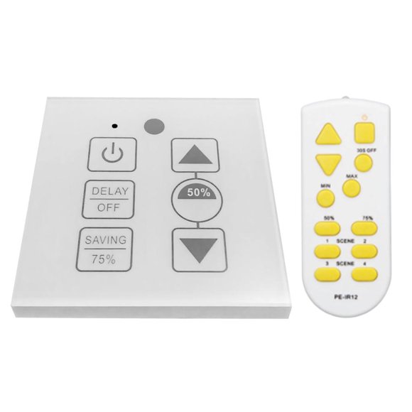 Regulador Interruptor Panel Amortiguador IR Visualización Rápida Larga Útil shamjiam Interruptor de atenuación LED táctil