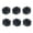 Black, variant on 6Pcs Convenient Multicolored Plastic Shaker Sphere for Protein Drink Ensuring Without Clumps Mixing in Shaker Bottles