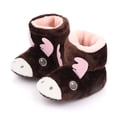 thumbnail image 5 of Otqutp Toddler Outdoor Shoes&nbsp;0-12 Months Baby Boys Girls Winter Boots Baby Sneakers Cute Animal Shoes Walking Warm Shoes First Walking Boots(Brown,0-3 Months), 5 of 7