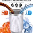 thumbnail image 3 of Modern 30oz Handheld Travel Tumbler with Handle – Double Wall Stainless Steel Insulated Cup, Flip Straw Lid, Leak-Proof & BPA-Free for Hot and Cold Drinks – Durable Coffee & Juice Mug White, 3 of 7