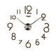 thumbnail image 1 of Reloj de Pared 3d de de Pared Decoración de Pared de Oficina en hogar para Ocasiones Especiales café, 1 of 6