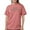 Crimson Red, variant on - Delta Sigma Phi Color Stacked Logo T Shirt - Womens Comfort Colors® Shirt