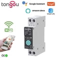 thumbnail image 3 of Mistaha Smart Home Solution: Tongou Tuya WiFi Intelligent Circuit Breaker with Remote Wireless Control, Real-Time Monitoring, and Smart Integration - TO-Q-SY1 63A (with Metering) Black, 3 of 7