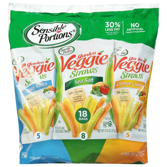 Sensible Portions Garden Veggie Straws 18ct Polybag Variety Pack