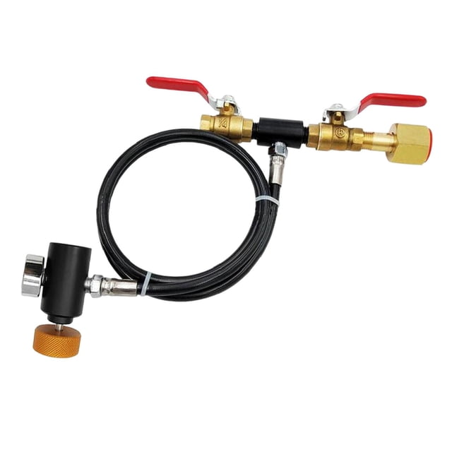 Adaptador de recarga de cilindro de CO2, Kit de conector de estación de llenado, desconexión rápida, accesorios para fabricante de refrescos, piezas 36 pulgadas