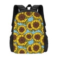 thumbnail image 3 of Balery Sunflowers Backpack for Men and Women - Durable 600D Oxford Cloth -Large Capacity, Water-Resistant School, Travel, and Hiking Bag, 3 of 9