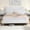 White, variant on Queen Size Cloud Bed Frame with Adjustable Upholstered Headboard, Modern Soft Full Platform Bed with Boucle Fabric,No Box Spring Needed, Beige