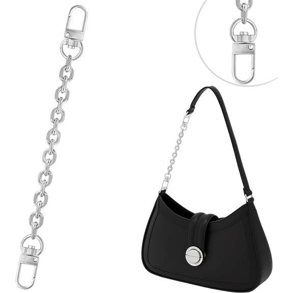 1 count Purse Chain Strap Cross  Chain Strap Replacement Chain for Handbag  Bag Purse(7.9 Inches/20cm-O chain 0.28 Inch, )