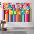 thumbnail image 2 of Mexican Fiesta Photograph Backdrop Flowers Fiesta Background Cinco De Mayo Paper Flowers Background Mexican Theme Party Decoration Photo Booth Props 9X6FT, 2 of 5