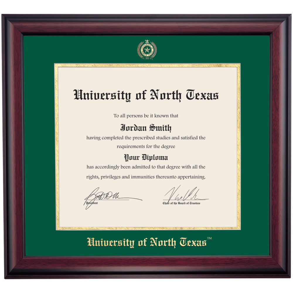 OCM Diploma Frame For University Of North Texas UNT 19 X 21 Frame OCM Diploma Frame For University Of North Texas UNT 19 X 21 Frame
