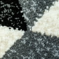 thumbnail image 4 of Ladole Rugs Machine Made Sultan Geometric Inspiration Collection Area Rug Carpet in Black Grey, 7x10 (6'5" x 9'5", 200cm x 290cm), 4 of 4