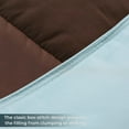 thumbnail image 6 of Superior Reversible Down Alternative Comforter, Twin, Choco-Sky Blue, 6 of 11