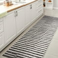 thumbnail image 5 of JONATHAN Y SANTA MONICA 2 x 8 Runner Rug, Sukie Offset Stripe - Black/Ivory, SMB133F-28, 5 of 10