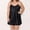 Black, variant on Plus Size Satin Lace Lingerie Silk Nightgown Chemise Full Slip Nighty Sleepwear Bridal Babydoll Teddy Mini Sleep Dress for Women