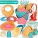 thumbnail image 4 of Juguetes de playa para bebés, juego de playa, juego de juguetes, kit de cubo, pala, animal para niños y niñas 17 piezas, 4 of 4