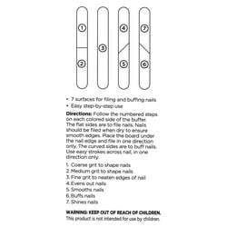 Equate 7-Way Nail Buffer, 1 Count