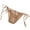 Pink, variant on Women Strap Satin Panties Low Rise See Through Invisible Thongs Hollow Out Thin Mesh Sheer Briefs