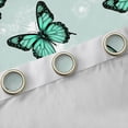 thumbnail image 4 of Manfei Romantic Green Butterfly Curtains Pack of 2 (42x84 Each), Retro Flower Floral Curtains Blackout, Teen Kid Child Adult Bedroom Curtains, Curtains Blackout Bedroom Decor, 4 of 6