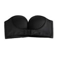 thumbnail image 1 of tredstone Polyester Women Wireless Anti-Slip Invisible Push Up Bra Widely Application Easy To Wear Lift Bra black 34/75F, 1 of 1