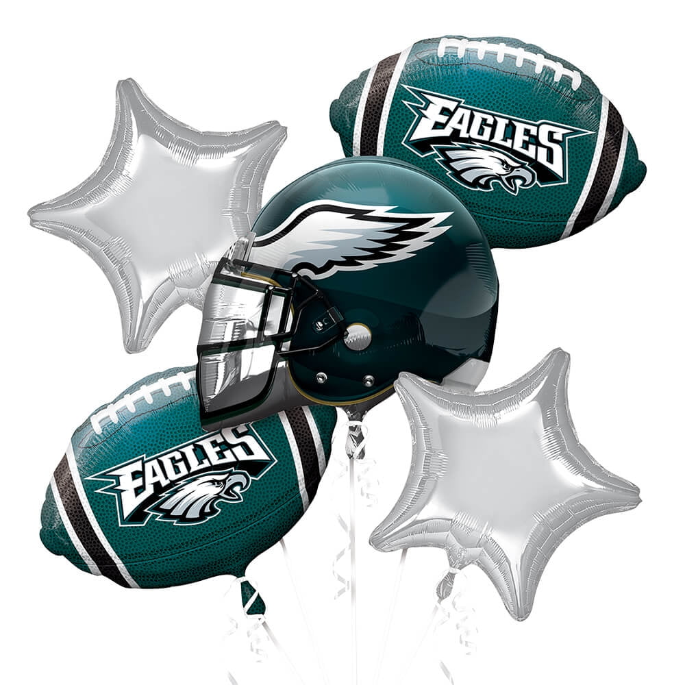 Eagles Football Balloon Bouquet Kit Party Supplies Decorations 5PC Party Supplies
