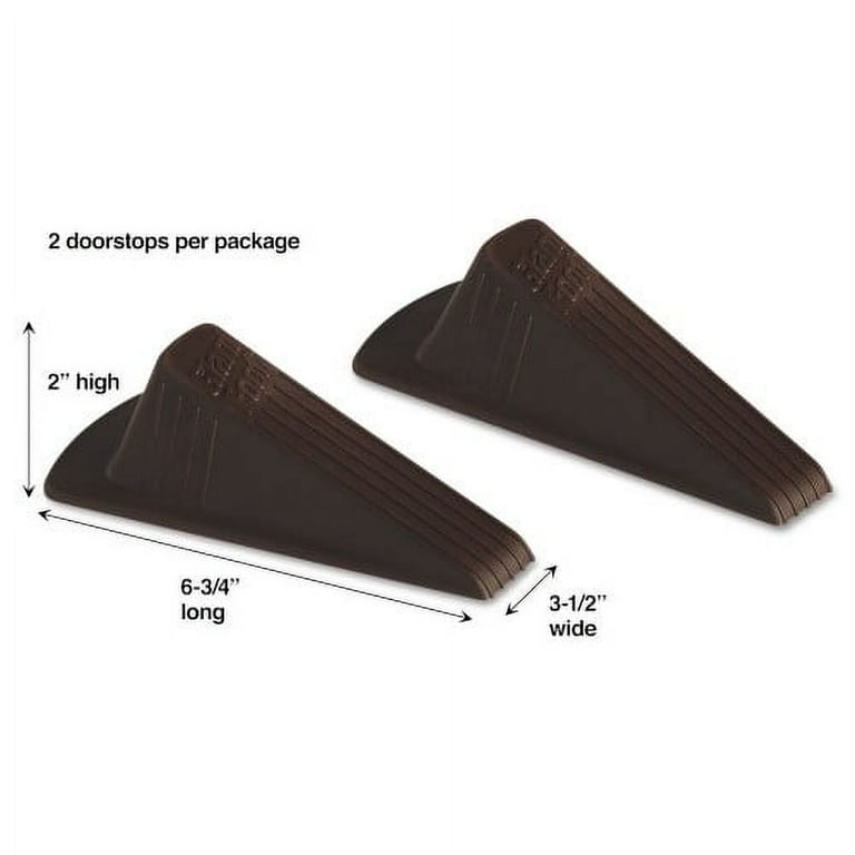 Giant Foot Doorstop, No-Slip Rubber Wedge, 3.5w x 6.75d x 2h, Brown Giant Foot Doorstop, No-Slip Rubber Wedge, 3.5w x 6.75d x 2h, Brown