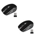 thumbnail image 1 of jesticaly Computer 2.4Ghz Wireless Optical Mouse Quick Speed Low Latency 6 Buttons Plastic Gaming Mice Desktop PC Portable Matte Black 2Set, 1 of 6