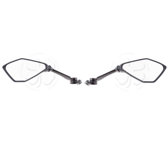 Set Kawasaki Left Right Side Rear View Mirrors Ninja 13-17 ZX 6R 300 Adjustable