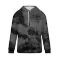 thumbnail image 4 of Savings Plus Size Tie Dye Sweatshirts for Men Loose Casual Long Sleeve Hooded Tops Cozy Jogging Pullover Hoodies (3XL, Gray), 4 of 4