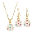 thumbnail image 4 of Collar y pendientes,Conjunto de collar y pendientes navideños para mujer,Conjunto de joyas navideñas con colgante de cadena larga,pendientes colgantes Pendientes colgantes Adornos,Cadenas de, 4 of 8