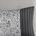 thumbnail image 4 of Madison Park Emilia King 12 Piece Jacquard Comforter Set with Bed Sheets in Silver, 4 of 6