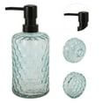 thumbnail image 5 of Unique Bargains 1 Pc Classic Cylindrical Soap Pump Dispenser for Bathroom 500ml Blue Black, 5 of 6