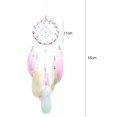 thumbnail image 2 of Atrapasueños de plumas coloridas FLhrweasw decoración hecha a mano de plumas de arco iris, 2 of 4
