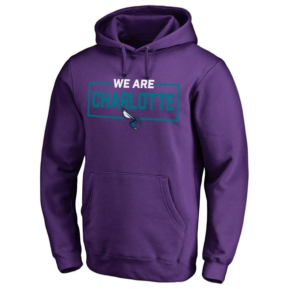 Men's Purple Charlotte Hornets We Are Iconic Collection Pullover Hoodie