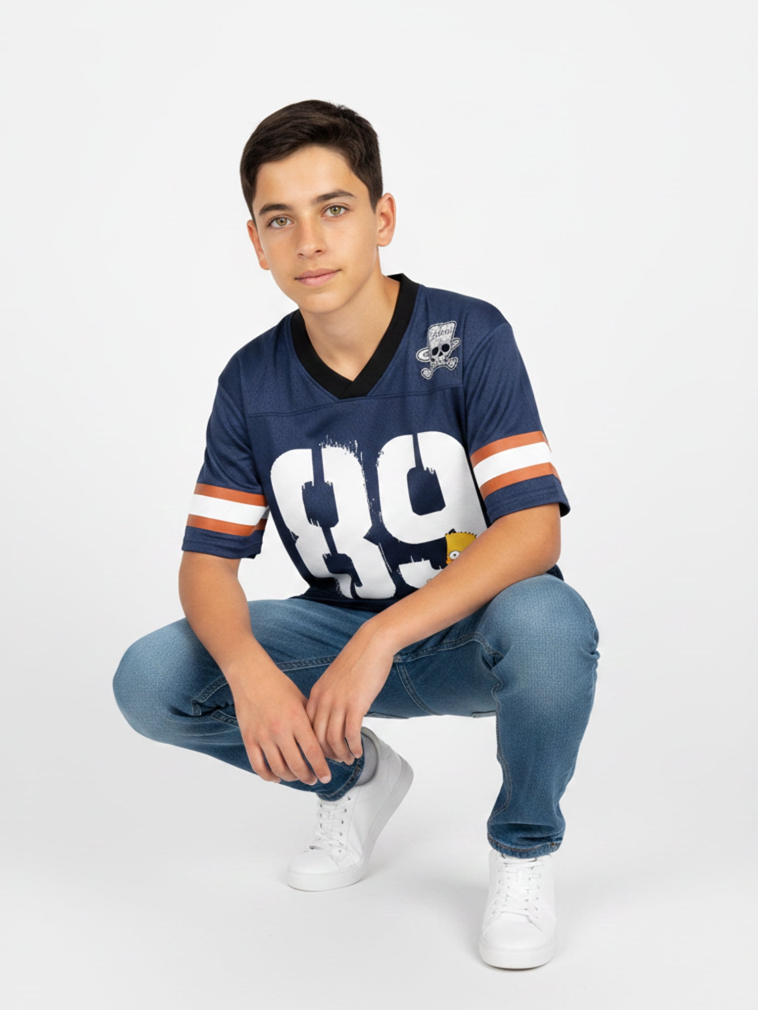 The Simpsons Boys’ Elevated Graphic Jersey, Sizes 4–18