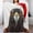 Flannel Blanket Black and Chestnut Eagle with Santa Hat blanket 30"x40" 1, variant on GXFC Christmas Elves Decorating Tree blanket, comfortable and soft, warm casual blanket, printed design, winter sofa dormitory home decoration, must-have travel product. Size is 40x50 inches.