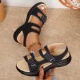 thumbnail image 2 of Zapatos de Verano Casuales para Mujeres de Moda Y Casual Primavera Y Verano Desgaste Exterior Cómodos Zapatos de Pie Abierto de Playa con Suela Gruesa con Correas Sandalias, 2 of 9