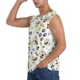 thumbnail image 3 of Fotbe Men's Labrador Retriever Dog Print Men's Sleeveless Muscle Tank Tops Casual T-Shirts for Gym Workout Beach-Large, 3 of 8