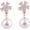 274Gold, variant on Gold Color or Platinum Plated AAA CZ Simulated Pearl Clip on Earrings No Pierced for Women
