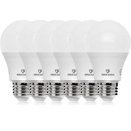 

Great Eagle 100W Equivalent LED Light Bulb 1500 Lumens A19 2700K Warm White Non-Dimmable 15-Watt UL Listed (6-Pack)