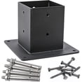 thumbnail image 5 of Screw-in sleeve Square wooden post 120 x 120 mm, ground sleeve, base plate, post bracket, anchor, fence bracket, sleeve, fence post, material thicknes, 5 of 5