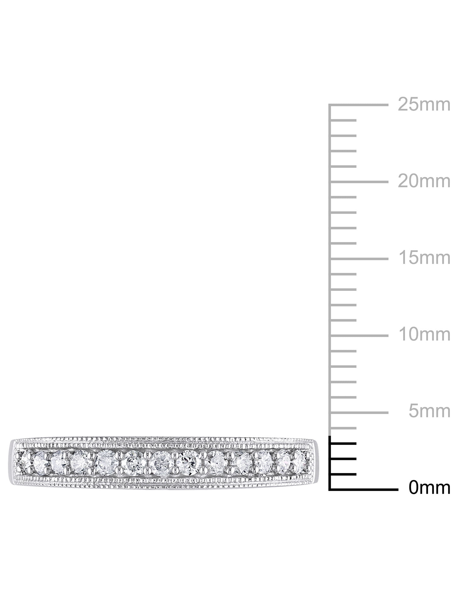Everly Women's Diamond 10k White Gold Wedding Ring