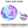 thumbnail image 6 of Colorful Tie Dye Pattern Round Fitted Tablecloth with Elastic Edge,Dining Table Cover Waterproof,Outdoor Round Tablecloth for Camping,Dining,Indoor and Outdoor, 6 of 7